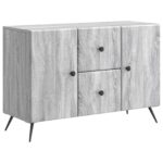 vidaXL Servírovacia skriňa so zásuvkou Sivá sonoma 89 x 34,5 x 60 cm – Obrázok 2