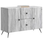 vidaXL Servírovacia skriňa so zásuvkou Sivá sonoma 89 x 34,5 x 60 cm – Obrázok 3