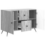 vidaXL Servírovacia skriňa so zásuvkou Sivá sonoma 89 x 34,5 x 60 cm – Obrázok 5