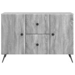 vidaXL Servírovacia skriňa so zásuvkou Sivá sonoma 89 x 34,5 x 60 cm – Obrázok 6