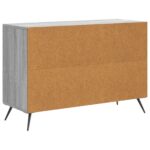 vidaXL Servírovacia skriňa so zásuvkou Sivá sonoma 89 x 34,5 x 60 cm – Obrázok 8