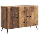 vidaXL Servírovacia skriňa so zásuvkou Staré drevo 89 x 34,5 x 60 cm – Obrázok 2