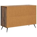 vidaXL Servírovacia skriňa so zásuvkou Staré drevo 89 x 34,5 x 60 cm – Obrázok 8
