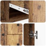 vidaXL Servírovacia skriňa so zásuvkou Staré drevo 89 x 34,5 x 60 cm – Obrázok 9