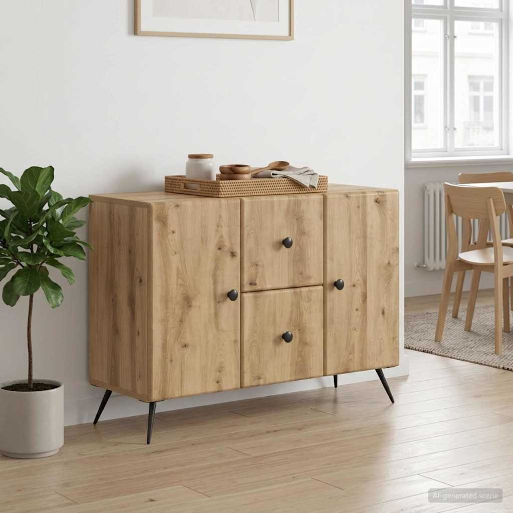 895584_1.jpg vidaXL Servírovacia skriňa so zásuvkou Dub artisan 89 x 34,5 x 60 cm – Obrázok 1