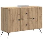 vidaXL Servírovacia skriňa so zásuvkou Dub artisan 89 x 34,5 x 60 cm – Obrázok 3