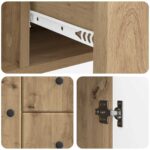vidaXL Servírovacia skriňa so zásuvkou Dub artisan 89 x 34,5 x 60 cm – Obrázok 9