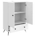 vidaXL Servírovacia skriňa Biela 66 x 34,5 x 95 cm Kompozitné drevo – Obrázok 4