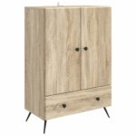 vidaXL Servírovacia skriňa so zásuvkou Dub sonoma 66 x 34,5 x 95 cm – Obrázok 2
