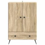 vidaXL Servírovacia skriňa so zásuvkou Dub sonoma 66 x 34,5 x 95 cm – Obrázok 5