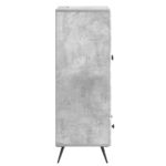 vidaXL Servírovacia skriňa so zásuvkou Betónovo sivá 66 x 34,5 x 95 cm – Obrázok 6