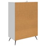 vidaXL Servírovacia skriňa Biela s vysokým leskom 66 x 34,5 x 95 cm – Obrázok 7