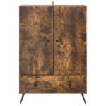 vidaXL Servírovacia skriňa so zásuvkou Dymový dub 66 x 34,5 x 95 cm – Obrázok 5