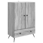 vidaXL Servírovacia skriňa so zásuvkou Sivá sonoma 66 x 34,5 x 95 cm – Obrázok 2