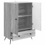 vidaXL Servírovacia skriňa so zásuvkou Sivá sonoma 66 x 34,5 x 95 cm – Obrázok 4