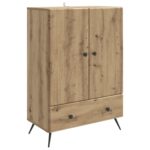 vidaXL Servírovacia skriňa so zásuvkou Dub artisan 66 x 34,5 x 95 cm – Obrázok 2