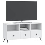 vidaXL TV skrinka Biela 102 x 34,5 x 50 cm Kompozitné drevo – Obrázok 3