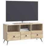 vidaXL TV skrinka Dub sonoma 102 x 34,5 x 50 cm Kompozitné drevo – Obrázok 3