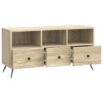 vidaXL TV skrinka Dub sonoma 102 x 34,5 x 50 cm Kompozitné drevo – Obrázok 5