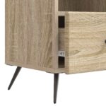 vidaXL TV skrinka Dub sonoma 102 x 34,5 x 50 cm Kompozitné drevo – Obrázok 9