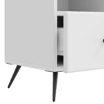 vidaXL TV skrinka Biela s vysokým leskom 102 x 34,5 x 50 cm – Obrázok 9
