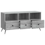 vidaXL TV skrinka Sivá sonoma 102 x 34,5 x 50 cm Kompozitné drevo – Obrázok 5