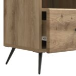 vidaXL TV skrinka Dub artisan 102 x 34,5 x 50 cm Kompozitné drevo – Obrázok 9