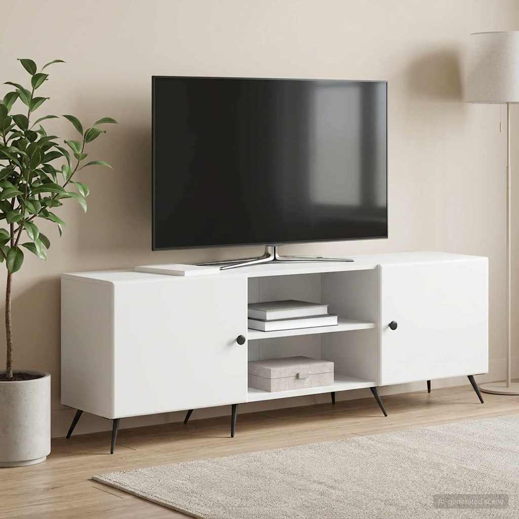 895605_1.jpg vidaXL TV skrinka Biela 150 x 31 x 50 cm Kompozitné drevo – Obrázok 1