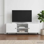 vidaXL TV skrinka Biela 150 x 31 x 50 cm Kompozitné drevo – Obrázok 4