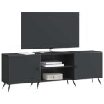 vidaXL TV skrinka Čierna 150 x 31 x 50 cm Kompozitné drevo – Obrázok 3