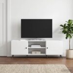 vidaXL TV skrinka Biela s vysokým leskom 150 x 31 x 50 cm – Obrázok 4