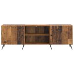 vidaXL TV skrinka Staré drevo 150 x 31 x 50 cm Kompozitné drevo – Obrázok 6