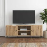 vidaXL TV skrinka Dub artisan 150 x 31 x 50 cm Kompozitné drevo – Obrázok 4