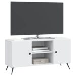 vidaXL TV skrinka Biela 102 x 34,5 x 50 cm Kompozitné drevo – Obrázok 3