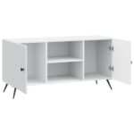vidaXL TV skrinka Biela 102 x 34,5 x 50 cm Kompozitné drevo – Obrázok 5