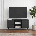 vidaXL TV skrinka Čierna 102 x 34,5 x 50 cm Kompozitné drevo