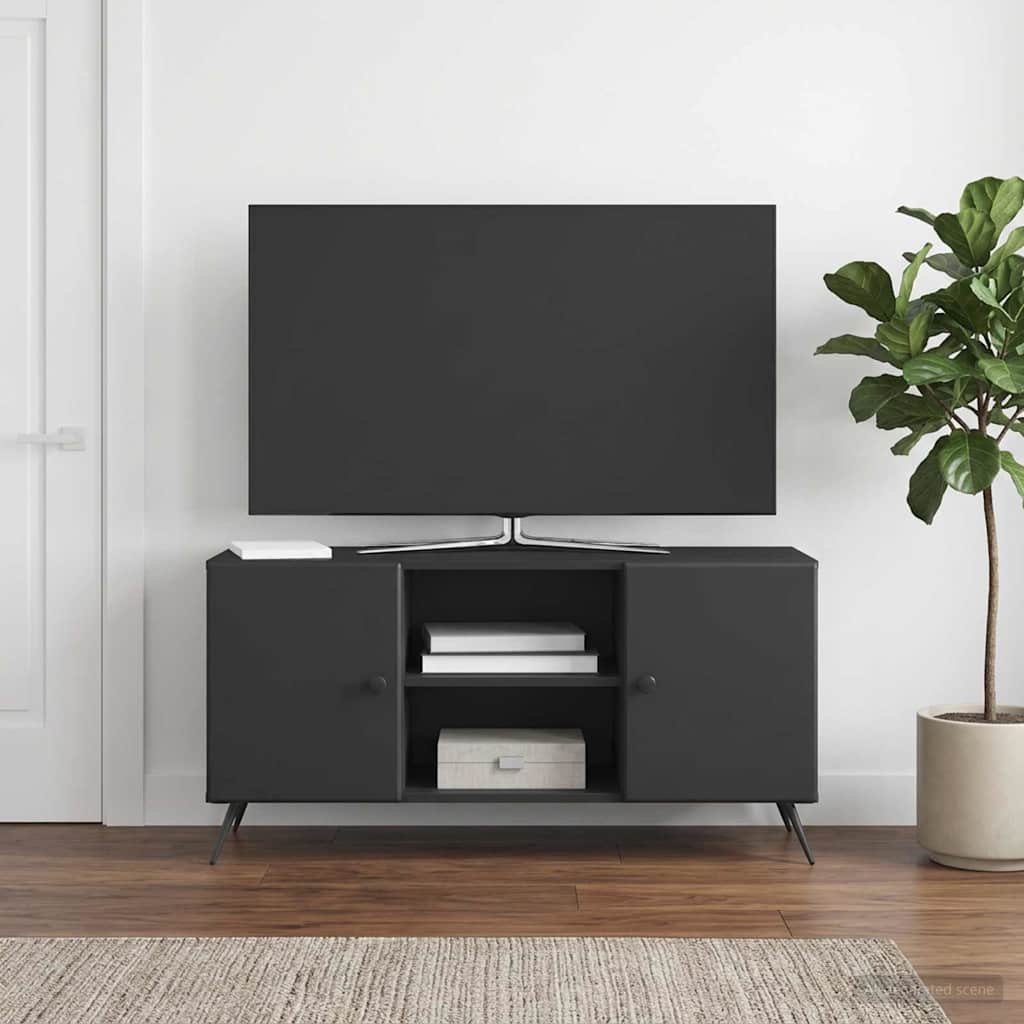 895616_1.jpg vidaXL TV skrinka Čierna 102 x 34,5 x 50 cm Kompozitné drevo – Obrázok 1