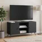 vidaXL TV skrinka Čierna 102 x 34,5 x 50 cm Kompozitné drevo – Obrázok 4