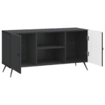 vidaXL TV skrinka Čierna 102 x 34,5 x 50 cm Kompozitné drevo – Obrázok 5