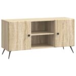 vidaXL TV skrinka Dub sonoma 102 x 34,5 x 50 cm Kompozitné drevo – Obrázok 2
