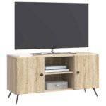 vidaXL TV skrinka Dub sonoma 102 x 34,5 x 50 cm Kompozitné drevo – Obrázok 3