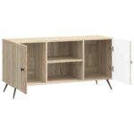 vidaXL TV skrinka Dub sonoma 102 x 34,5 x 50 cm Kompozitné drevo – Obrázok 5