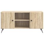 vidaXL TV skrinka Dub sonoma 102 x 34,5 x 50 cm Kompozitné drevo – Obrázok 6