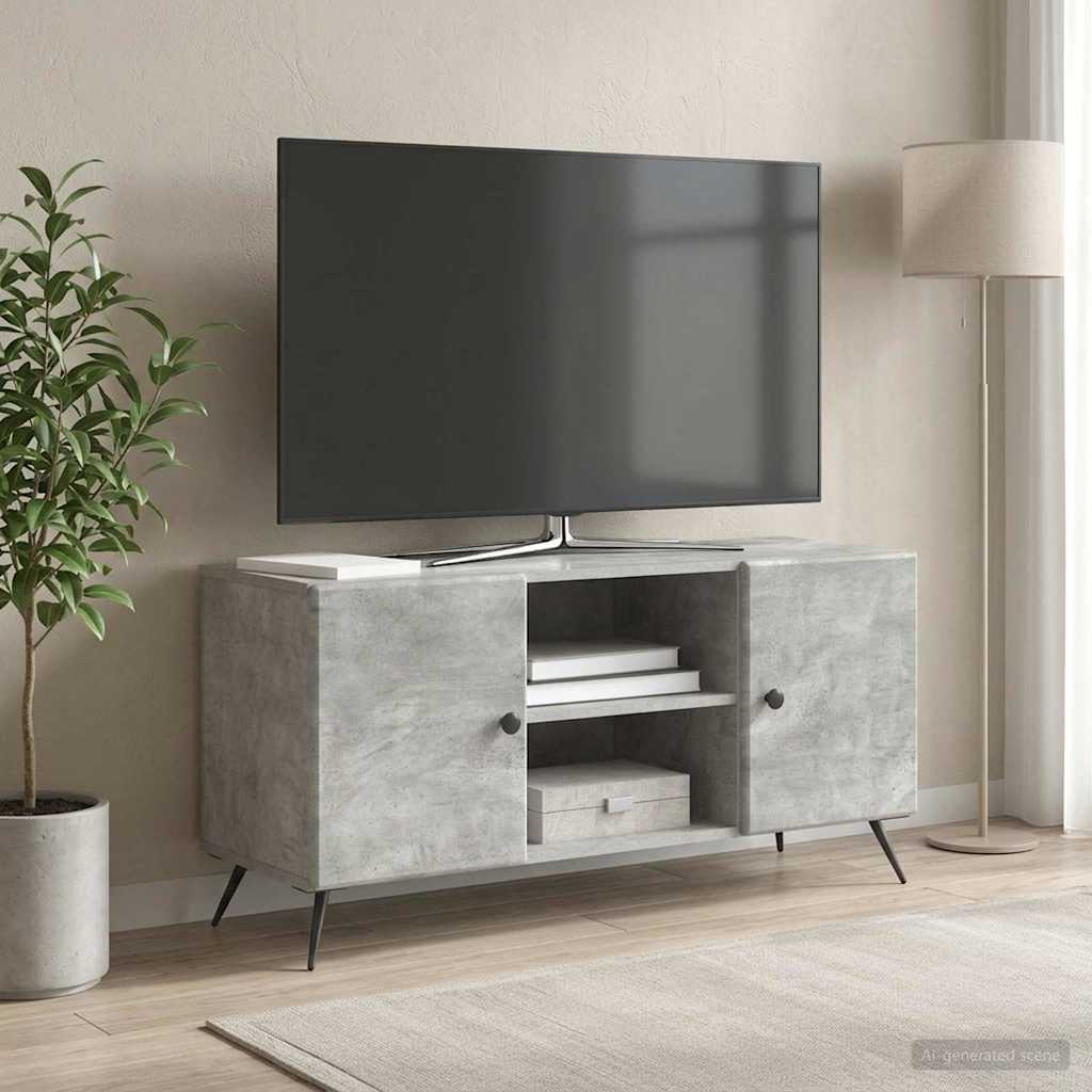 895618_1.jpg vidaXL TV skrinka Betónovo sivá 102 x 34,5 x 50 cm Kompozitné drevo – Obrázok 1