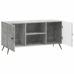 vidaXL TV skrinka Betónovo sivá 102 x 34,5 x 50 cm Kompozitné drevo – Obrázok 5