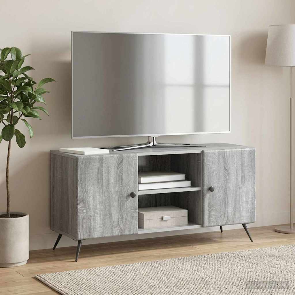 895621_1.jpg vidaXL TV skrinka Sivá sonoma 102 x 34,5 x 50 cm Kompozitné drevo – Obrázok 1