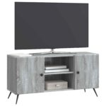 vidaXL TV skrinka Sivá sonoma 102 x 34,5 x 50 cm Kompozitné drevo – Obrázok 3