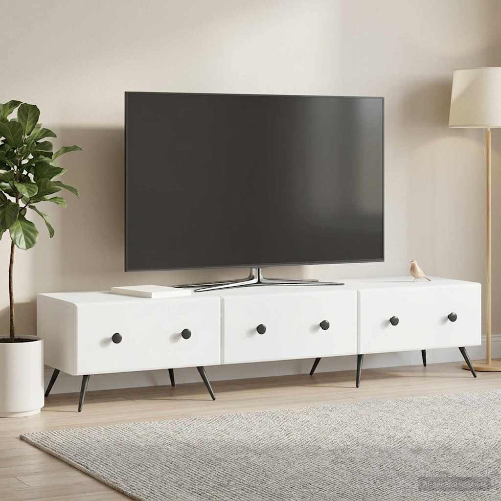 895625_1.jpg vidaXL TV skrinka Biela 147 x 34,5 x 30 cm Kompozitné drevo – Obrázok 1