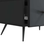 vidaXL TV skrinka Čierna 147 x 34,5 x 30 cm Kompozitné drevo – Obrázok 9