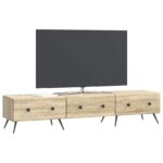 vidaXL TV skrinka Dub sonoma 147 x 34,5 x 30 cm Kompozitné drevo – Obrázok 3